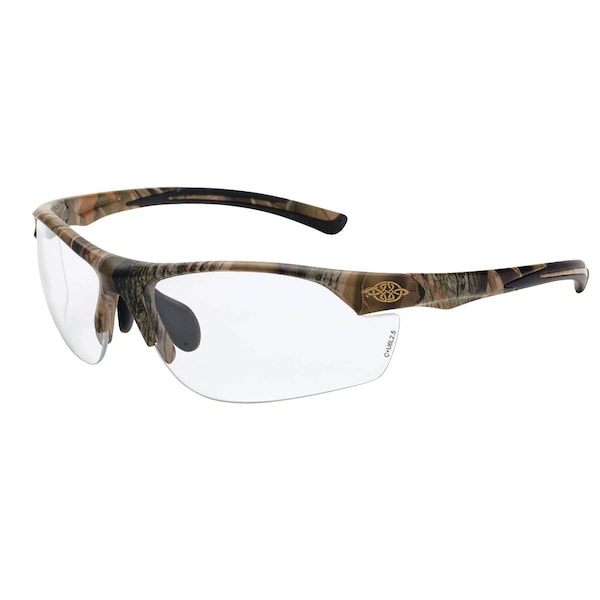 SFTY GLS, AR3, CAMO FR, CLEAR LENS 7" x3" x2"